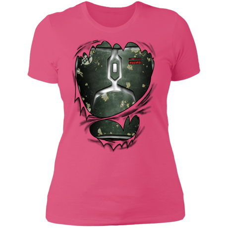 T-Shirts Hot Pink / S Boba Fett Ripped Women's Premium T-Shirt