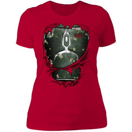 T-Shirts Red / S Boba Fett Ripped Women's Premium T-Shirt