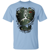 T-Shirts Light Blue / YXS Boba Fett Ripped Youth T-Shirt