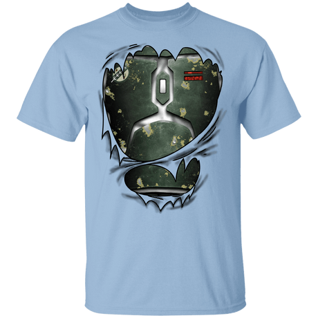 T-Shirts Light Blue / YXS Boba Fett Ripped Youth T-Shirt
