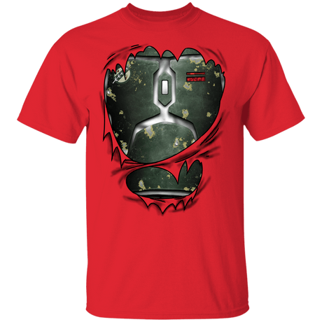 T-Shirts Red / YXS Boba Fett Ripped Youth T-Shirt