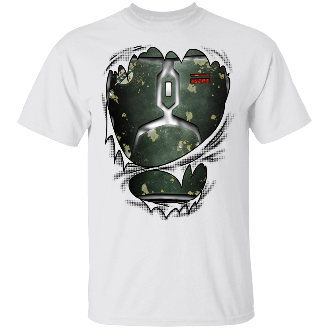 T-Shirts White / YXS Boba Fett Ripped Youth T-Shirt