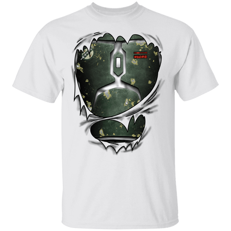 T-Shirts White / YXS Boba Fett Ripped Youth T-Shirt