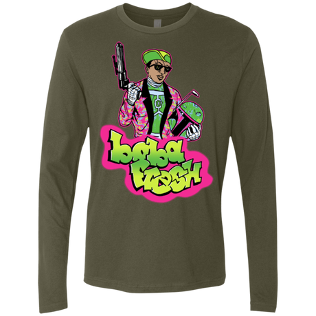 T-Shirts Military Green / Small Boba Fresh Men's Premium Long Sleeve