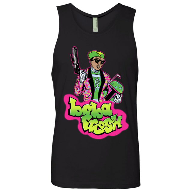 T-Shirts Black / Small Boba Fresh Men's Premium Tank Top