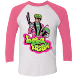 T-Shirts Heather White/Vintage Pink / X-Small Boba Fresh Triblend 3/4 Sleeve