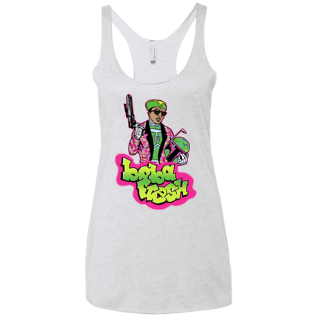 T-Shirts Heather White / X-Small Boba Fresh Women's Triblend Racerback Tank