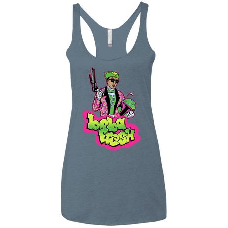 T-Shirts Indigo / X-Small Boba Fresh Women's Triblend Racerback Tank