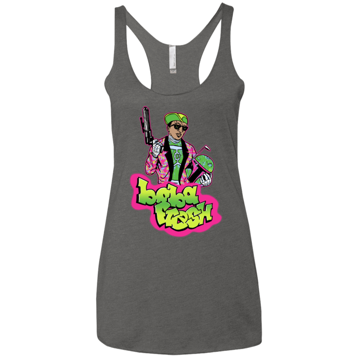 T-Shirts Premium Heather / X-Small Boba Fresh Women's Triblend Racerback Tank