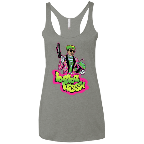 T-Shirts Venetian Grey / X-Small Boba Fresh Women's Triblend Racerback Tank