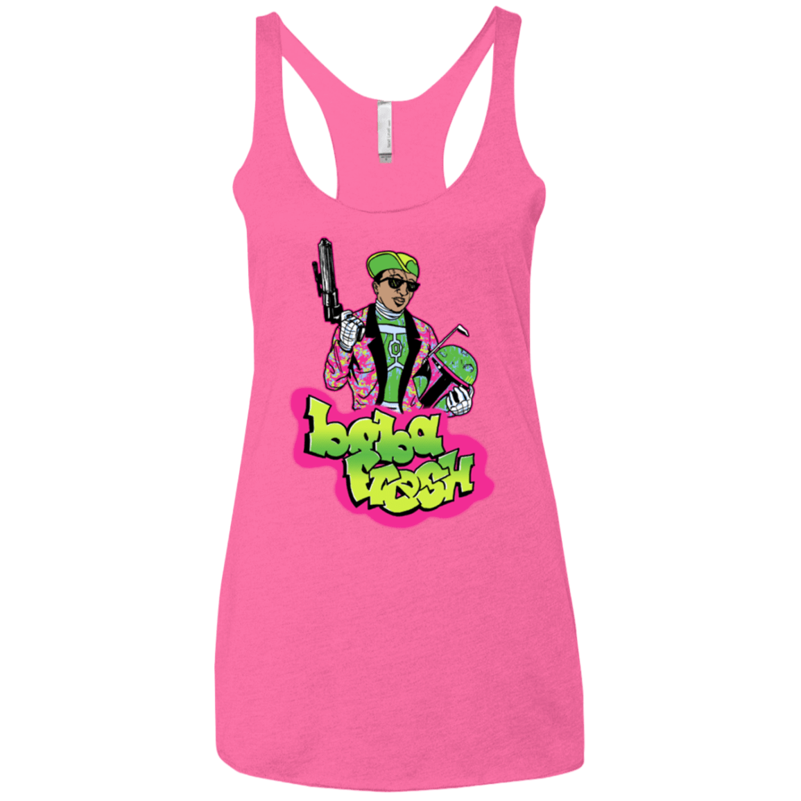 T-Shirts Vintage Pink / X-Small Boba Fresh Women's Triblend Racerback Tank