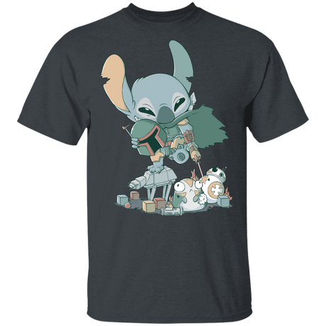 T-Shirts Dark Heather / YXS Boba Stitch Youth T-Shirt
