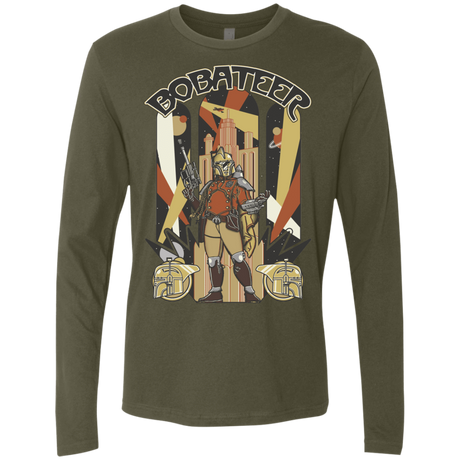 T-Shirts Military Green / Small Bobateer Men's Premium Long Sleeve