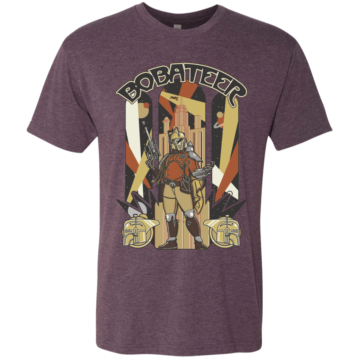 T-Shirts Vintage Purple / Small Bobateer Men's Triblend T-Shirt