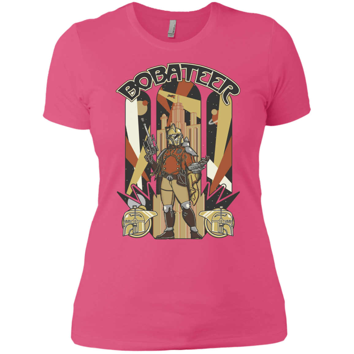 T-Shirts Hot Pink / X-Small Bobateer Women's Premium T-Shirt