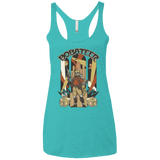 T-Shirts Tahiti Blue / X-Small Bobateer Women's Triblend Racerback Tank