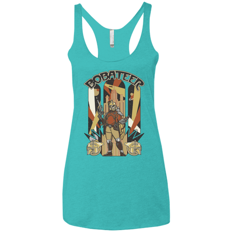 T-Shirts Tahiti Blue / X-Small Bobateer Women's Triblend Racerback Tank