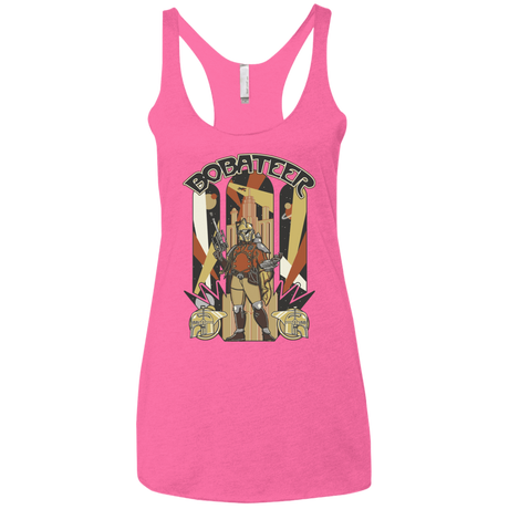 T-Shirts Vintage Pink / X-Small Bobateer Women's Triblend Racerback Tank