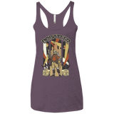 T-Shirts Vintage Purple / X-Small Bobateer Women's Triblend Racerback Tank
