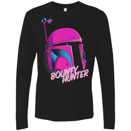 T-Shirts Black / Small Bobba Helmet 80's Men's Premium Long Sleeve