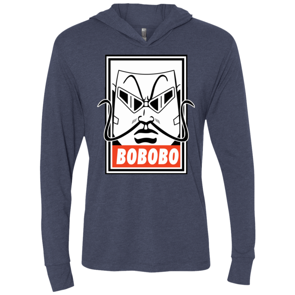 T-Shirts Vintage Navy / X-Small Bobobey Triblend Long Sleeve Hoodie Tee