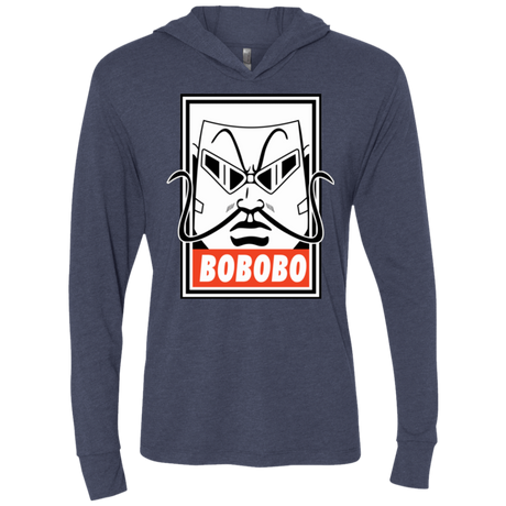 T-Shirts Vintage Navy / X-Small Bobobey Triblend Long Sleeve Hoodie Tee