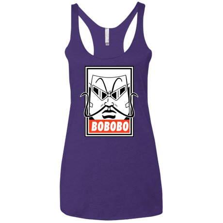 T-Shirts Purple / X-Small Bobobey Women's Triblend Racerback Tank