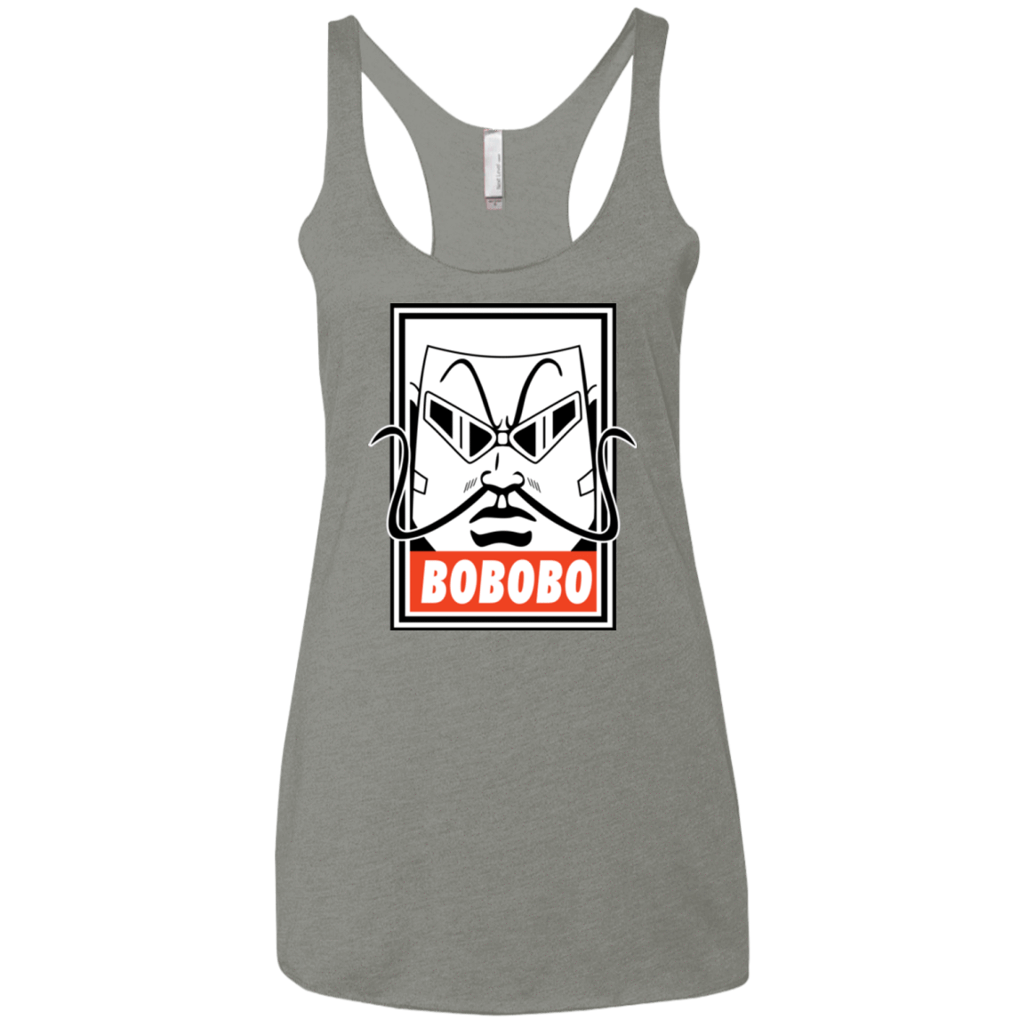 T-Shirts Venetian Grey / X-Small Bobobey Women's Triblend Racerback Tank
