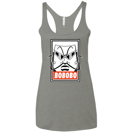 T-Shirts Venetian Grey / X-Small Bobobey Women's Triblend Racerback Tank