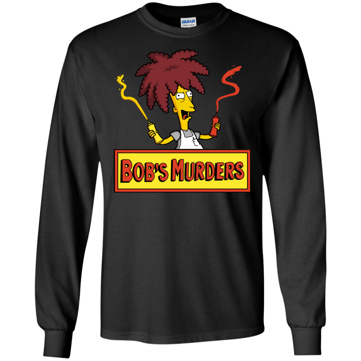 T-Shirts Black / S Bobs Murders Men's Long Sleeve T-Shirt