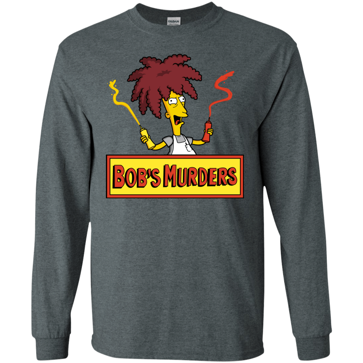 T-Shirts Dark Heather / S Bobs Murders Men's Long Sleeve T-Shirt