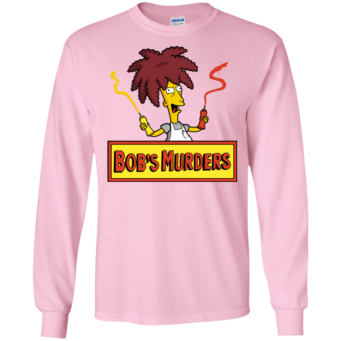 T-Shirts Light Pink / S Bobs Murders Men's Long Sleeve T-Shirt