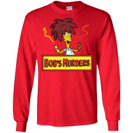 T-Shirts Red / S Bobs Murders Men's Long Sleeve T-Shirt