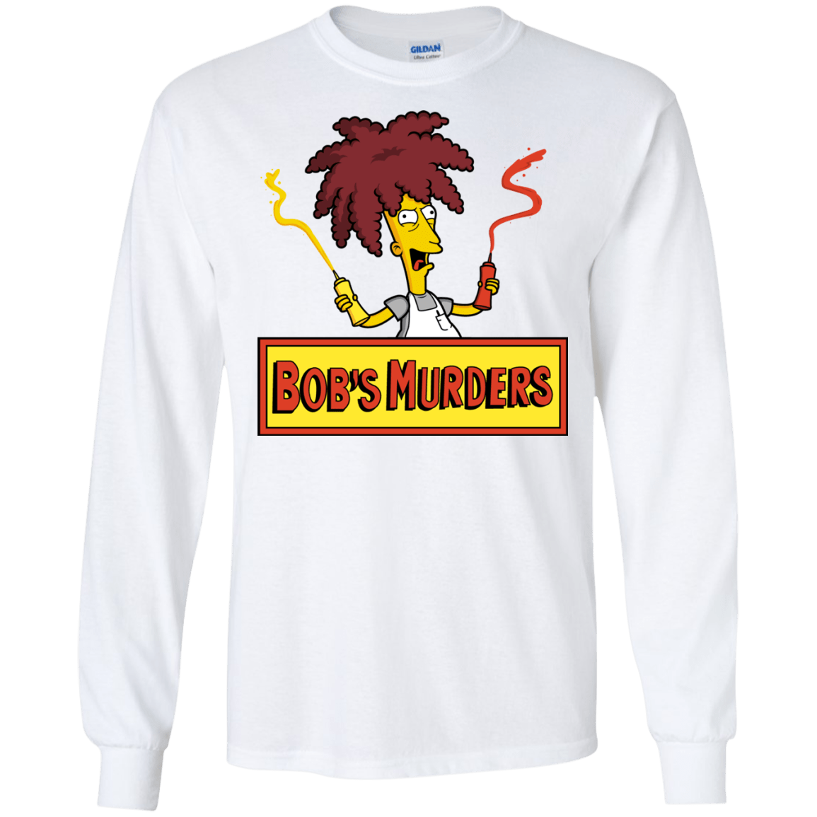 T-Shirts White / S Bobs Murders Men's Long Sleeve T-Shirt