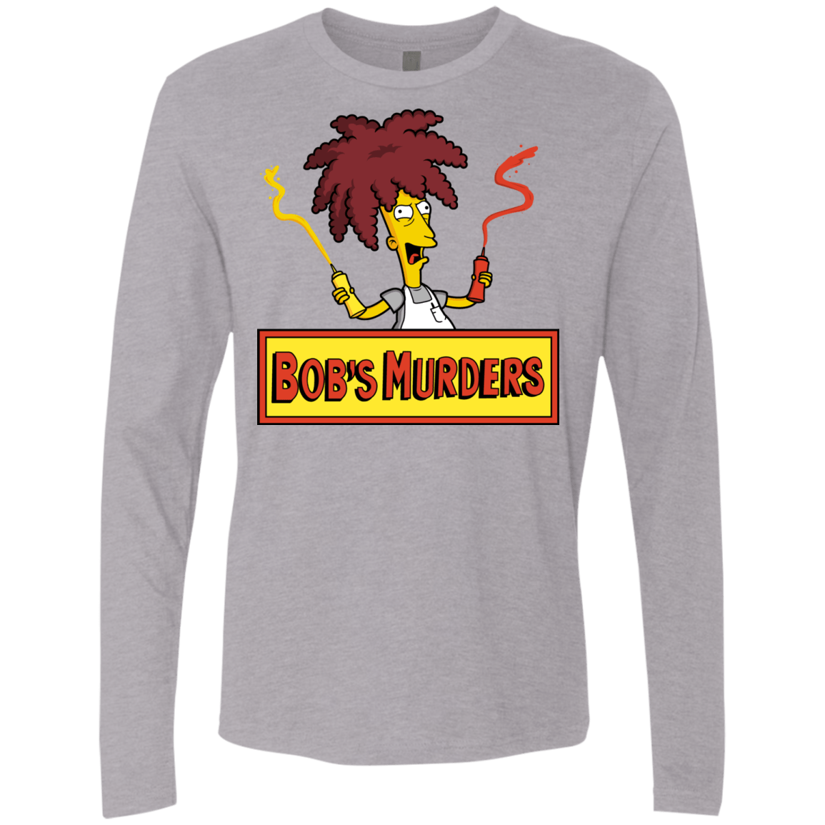 T-Shirts Heather Grey / S Bobs Murders Men's Premium Long Sleeve
