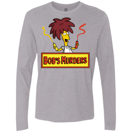 T-Shirts Heather Grey / S Bobs Murders Men's Premium Long Sleeve