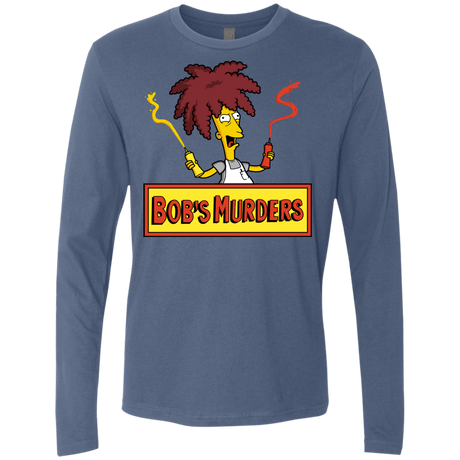 T-Shirts Indigo / S Bobs Murders Men's Premium Long Sleeve