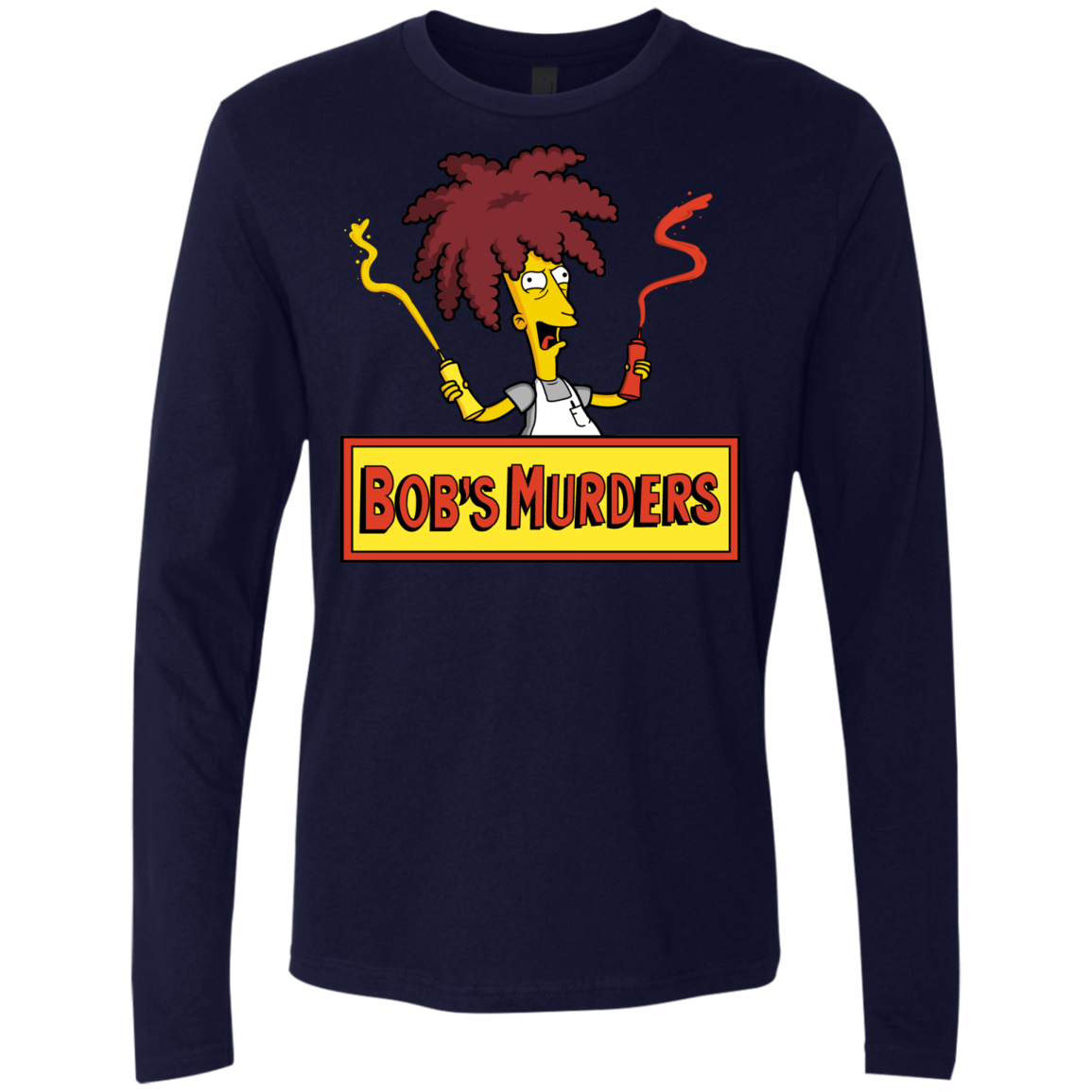 T-Shirts Midnight Navy / S Bobs Murders Men's Premium Long Sleeve