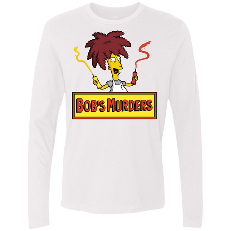 T-Shirts White / S Bobs Murders Men's Premium Long Sleeve
