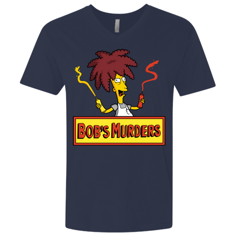 T-Shirts Midnight Navy / X-Small Bobs Murders Men's Premium V-Neck