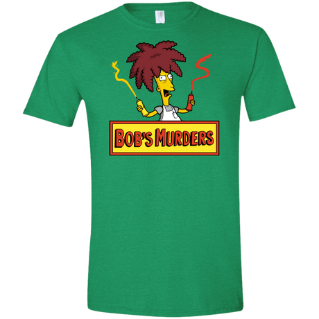 T-Shirts Heather Irish Green / S Bobs Murders Men's Semi-Fitted Softstyle