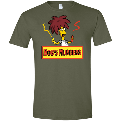 T-Shirts Military Green / S Bobs Murders Men's Semi-Fitted Softstyle