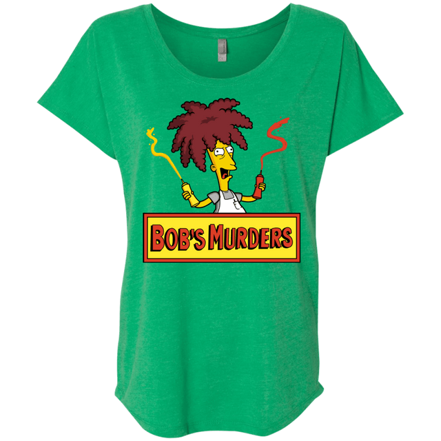 T-Shirts Envy / X-Small Bobs Murders Triblend Dolman Sleeve