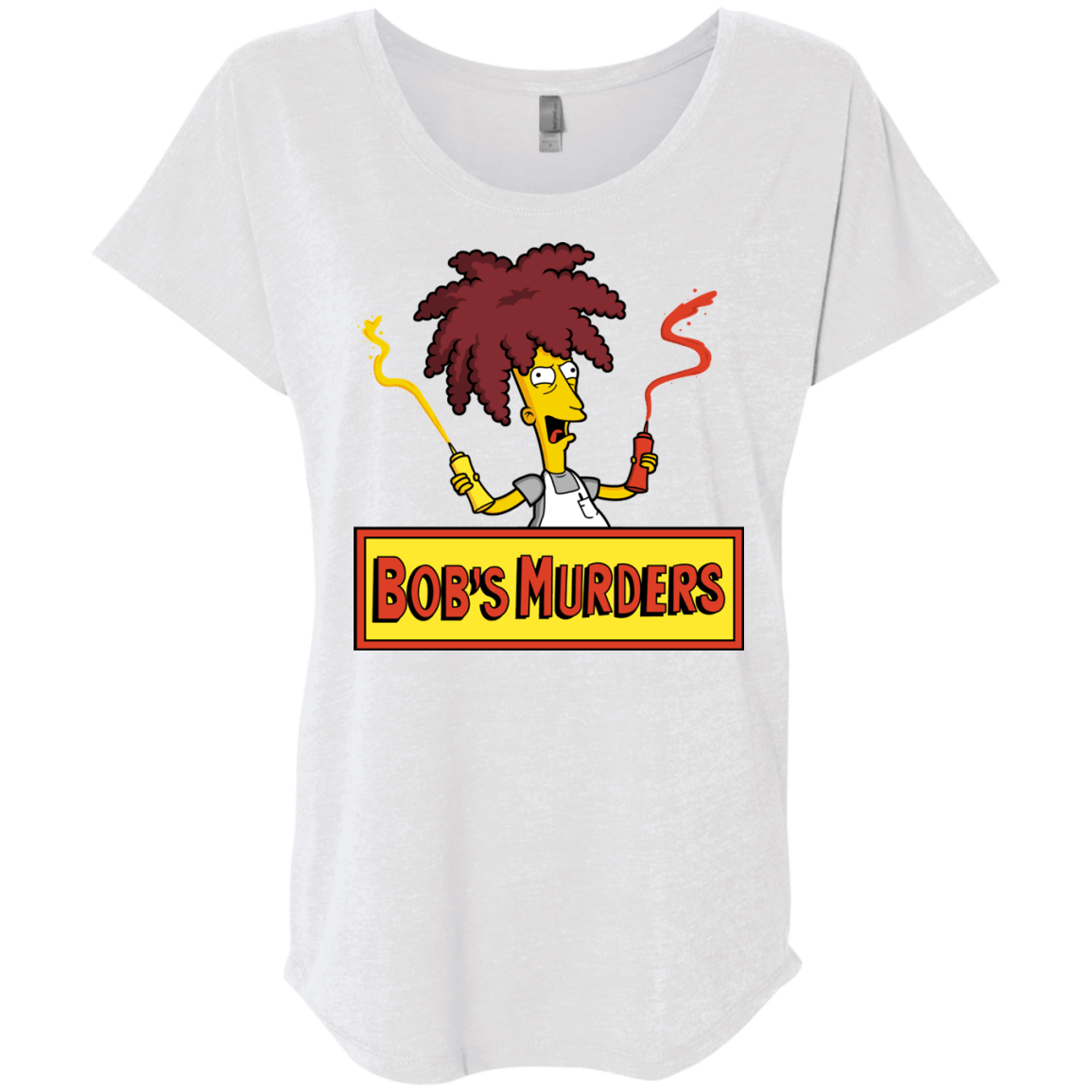 T-Shirts Heather White / X-Small Bobs Murders Triblend Dolman Sleeve