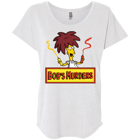 T-Shirts Heather White / X-Small Bobs Murders Triblend Dolman Sleeve