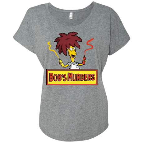 T-Shirts Premium Heather / X-Small Bobs Murders Triblend Dolman Sleeve