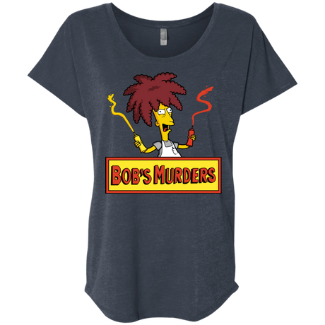 T-Shirts Vintage Navy / X-Small Bobs Murders Triblend Dolman Sleeve