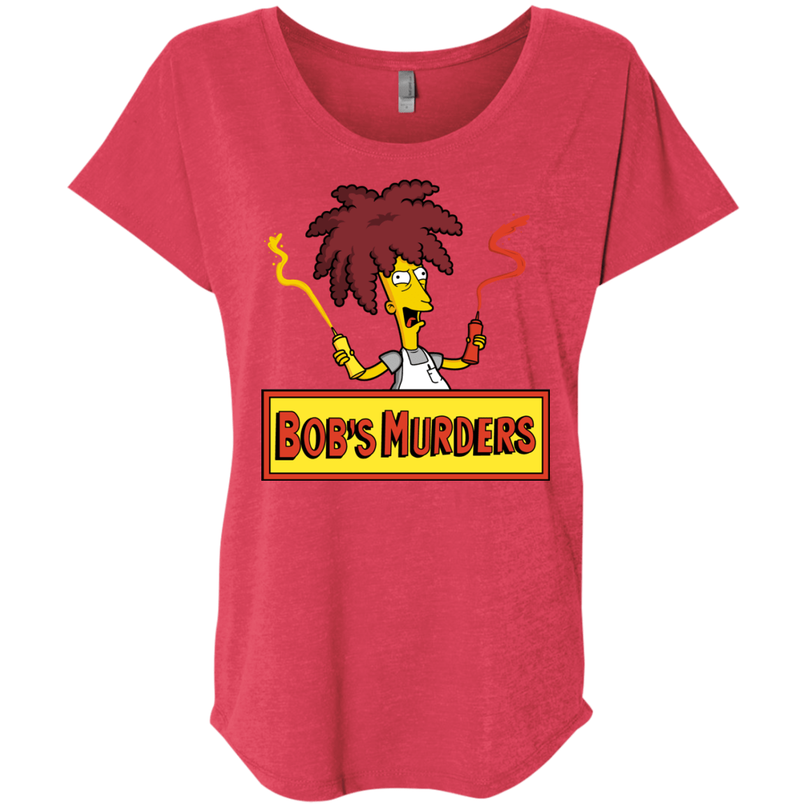 T-Shirts Vintage Red / X-Small Bobs Murders Triblend Dolman Sleeve