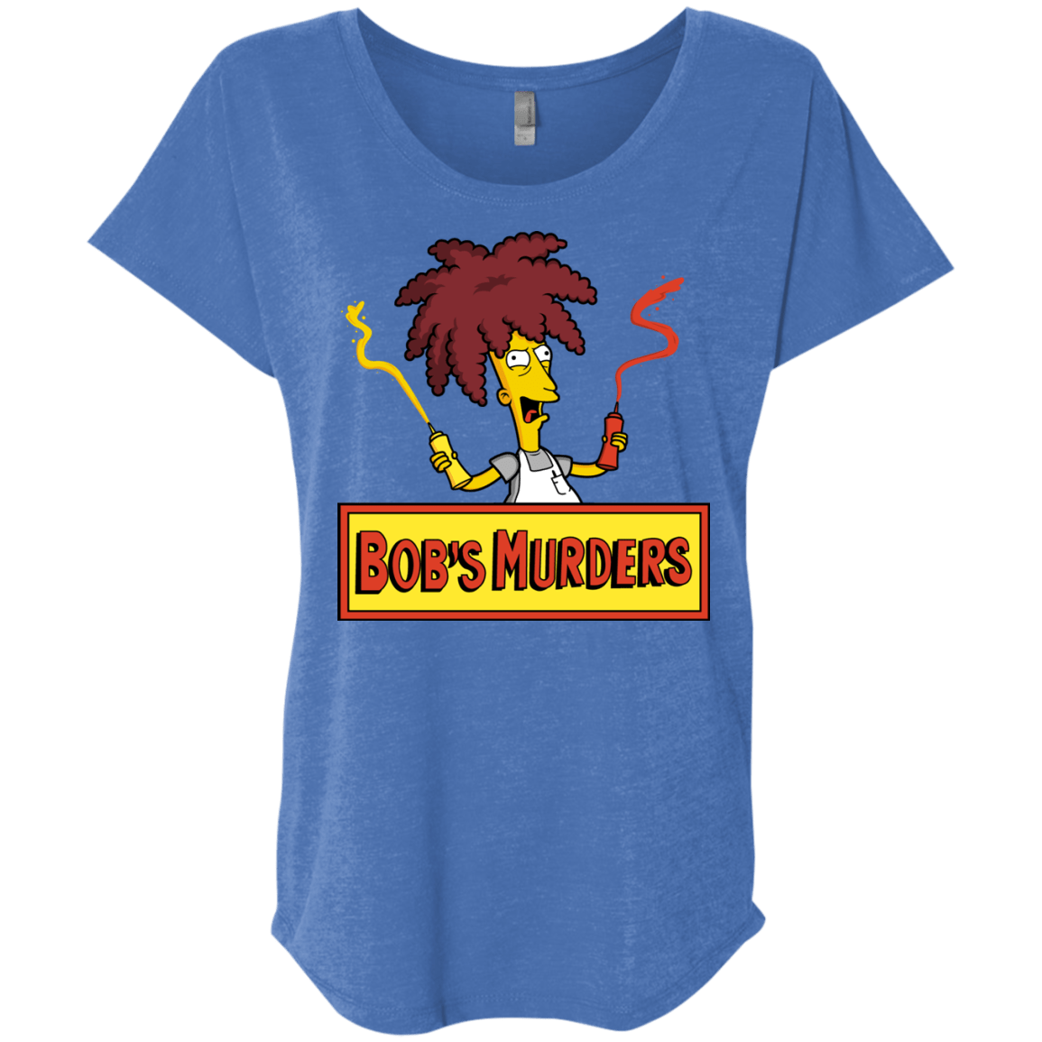 T-Shirts Vintage Royal / X-Small Bobs Murders Triblend Dolman Sleeve