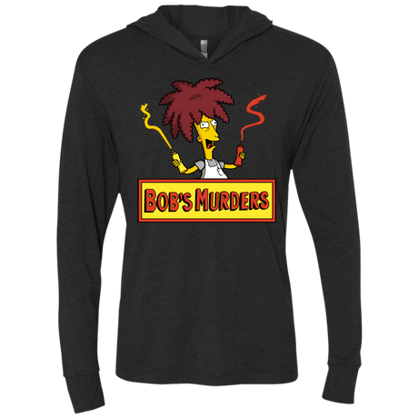 T-Shirts Vintage Black / X-Small Bobs Murders Triblend Long Sleeve Hoodie Tee